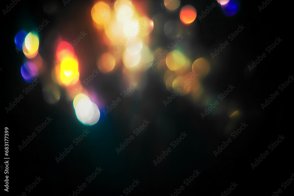 Canvas Prints colorful light on black background light effect