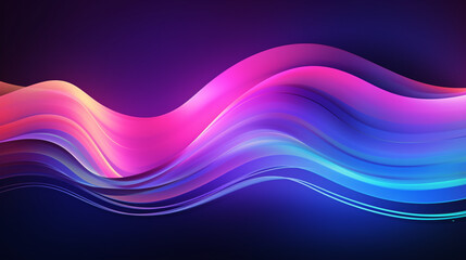 Neon light blue and purple pink abstract line wallpaper