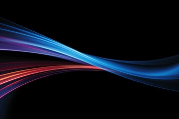 Abstract highspeed light motion effect on black background