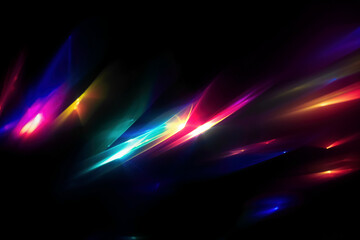 Fototapeta premium Blur colorful warm light on black background Light effect