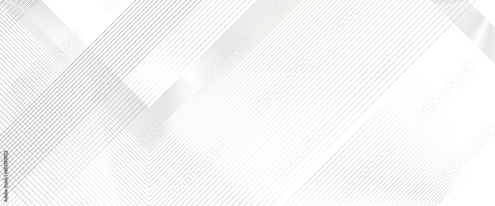Poster Vector geometric pattern Transparent background in white with lines effect decoration and line stripes curve abstract presentation background.