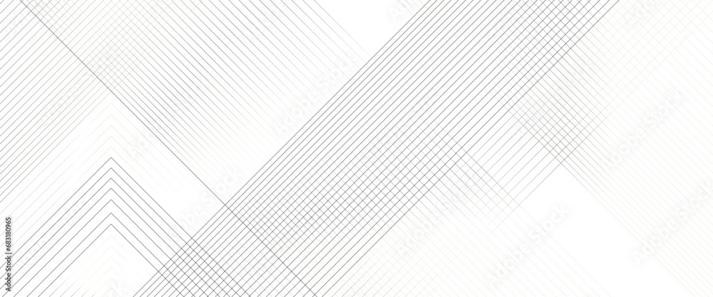 Poster Vector geometric pattern Transparent background in white with lines effect decoration and line stripes curve abstract presentation background.