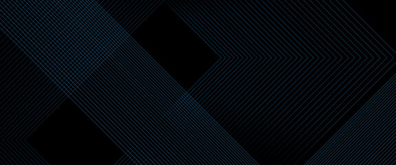 Vector blue abstract background with geometric shapes, minimal geometric design, futuristic concept, with lines effect decoration and line stripes curve abstract presentation background. 