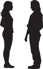 silhouette girl   Shadowy Silhouette Vector Art Pack