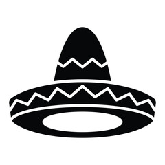 Sombrero hat mexico vector icon sign and symbols