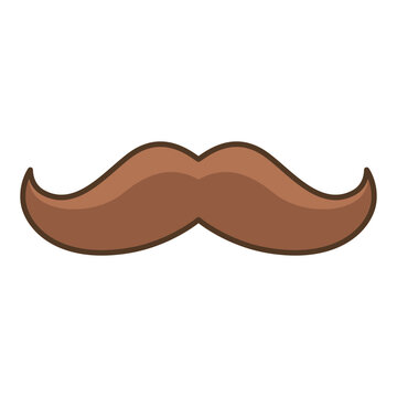 recommend clip art: Mustache icon vector on trendy design