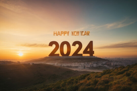 happy new year 2024 hd photo