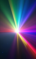 Multicolor rainbow Light effect