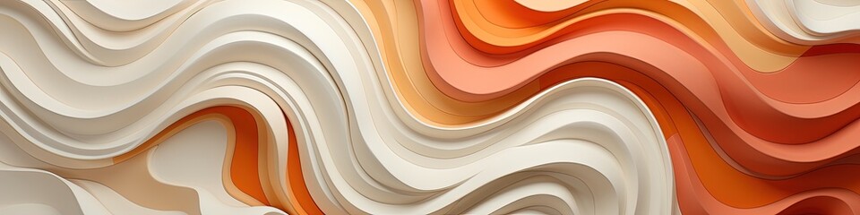 Elegant Abstract Design with Dynamic Wave-like Forms