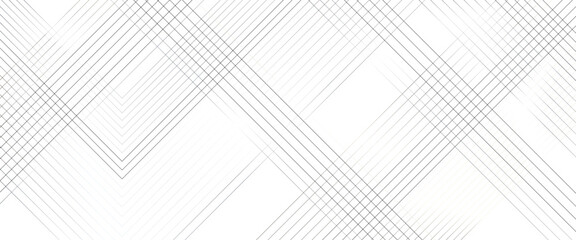 Vector white geometric lines angles shapes in white and gray layers of transparent background. - obrazy, fototapety, plakaty