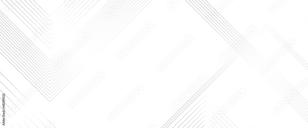 Sticker vector white geometric lines angles shapes in white and gray layers of transparent background.