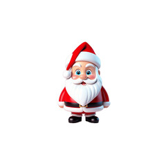 Obraz premium Santa of Christmas elf 3d character Isolated on transparent background.PNG File