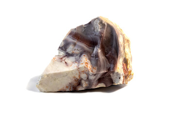 Pelitic Schist Rock isolated on white Background