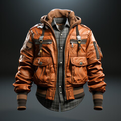 3D model of men's jacket