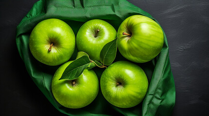 granny smith apples HD 8K wallpaper Stock Photographic Image 