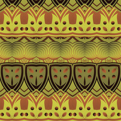 Seamless pattern with decorative elements. Vector illustration for your design
