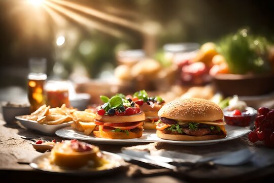 sandwiches on the table