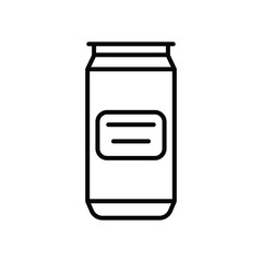 Can icon isolate white background vector stock illustration.