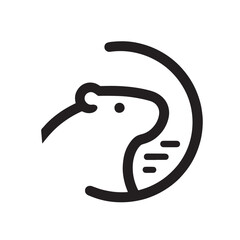 Capybara logo for graphic design, capybara designs for prints and commercial publications, vectorized capybara