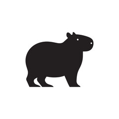 Capybara logo for graphic design, capybara designs for prints and commercial publications, vectorized capybara