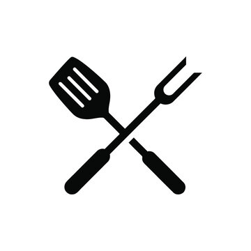 recommend clip art: Spatula and tongs icon