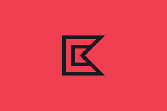 Letter B K or C logo design inspiration vector template
