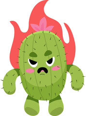 Angry Cactus Character