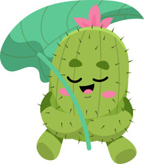 Leaf Cactus Character
