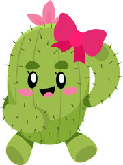 Ribbon Cactus Character