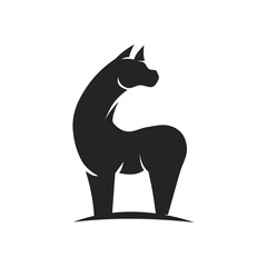 alpaca logo template Isolated. Brand Identity. Icon Abstract Vector graphic