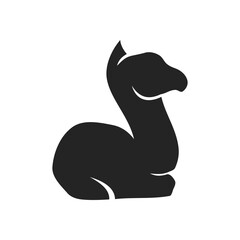 alpaca logo template Isolated. Brand Identity. Icon Abstract Vector graphic