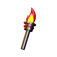 3D rendering of a torch