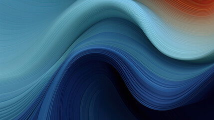 Modern dark blue tael  white wave Background on black background, Line Light wave Abstract