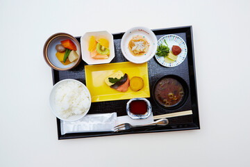 Traditional Japanese breakfast, set menu