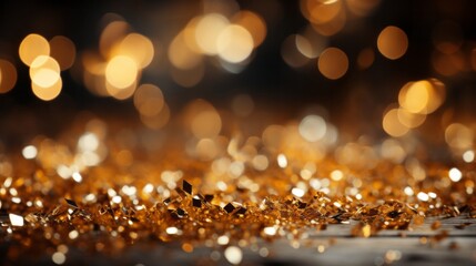 Fototapeta na wymiar Gold dust close-up, background image