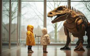 Young Explorer in Dinosaur Costume
