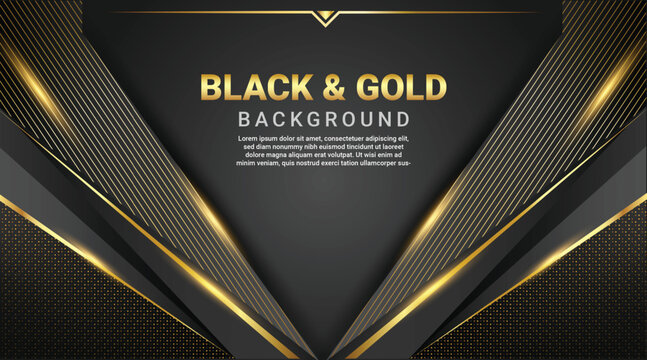 background dark black and gold awarding nomination luxury website template 2