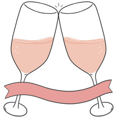 기념일 파티 샴페인