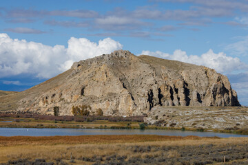 Beaverhead Rock formation overlooking the Beaverhead River in Montana