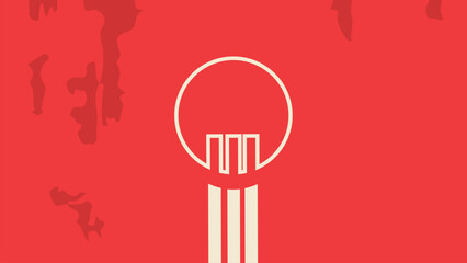 Obraz premium Abstract line art wavy background for your creative project.