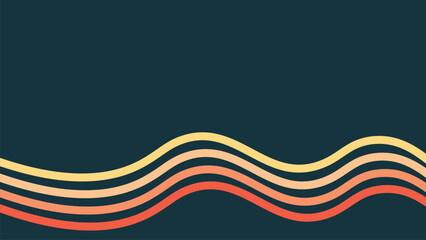 Abstract line art wavy background for your creative project.