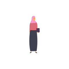 vector girl with hijab element vector
