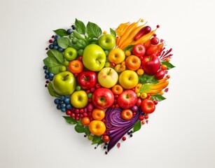 Heartfelt Harvest: Fruits Arranged in Love