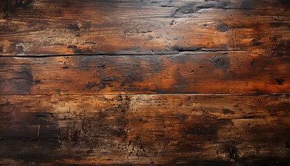 Vintage Rustic Wooden Surface with Varied Texture and Warm Atmosphere