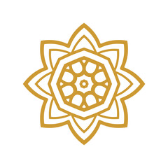 set of elements mandala ornament pattern