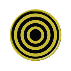 target with center , 3d render