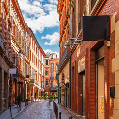 Rue des Arts in Toulouse in Haute Garonne, Occitanie, France