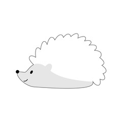 cute book vector hedgehog art