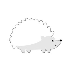 cute book vector hedgehog nature