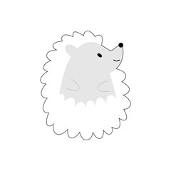 cute book vector hedgehog collection